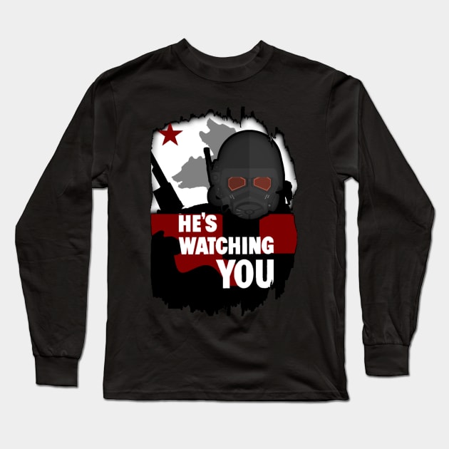 NCR He's Watching You Premium Long Sleeve T-Shirt by selmaeelsharon